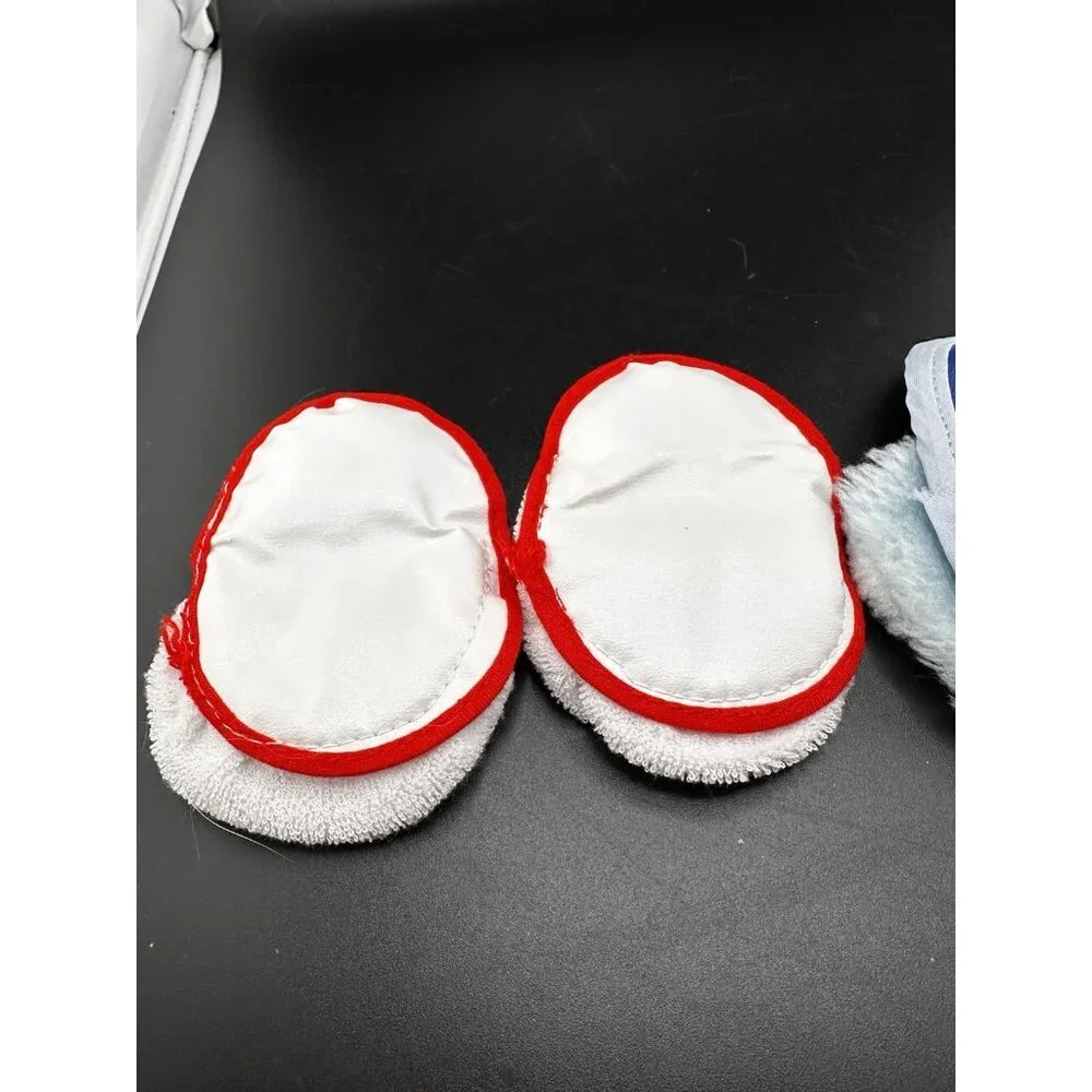 16” 18” 2 Pairs Of‎ Doll Slippers Penguin Blue White And Red With Squeaker CPK